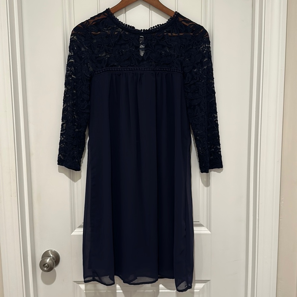 Lily Rose | lace navy dress
